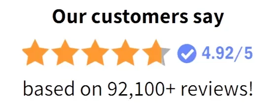 5 Star Rating - 2347 Customer Reviews
